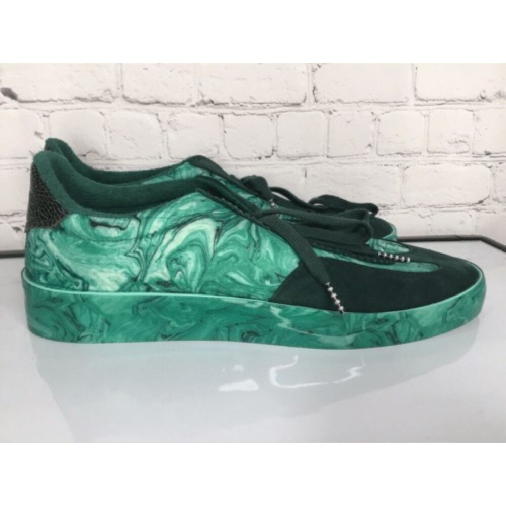 Scotch & Soda Low Top Lace Up Sneakers Men Size 11.5 Green Marble